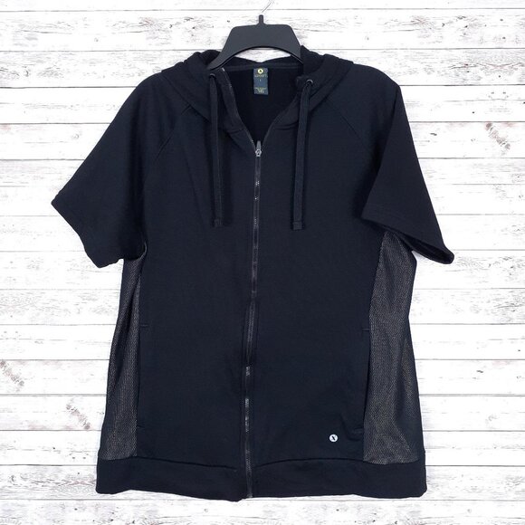 Xersion Other - Xersion Mens Full Zip Hooded Sweatshirt L Short Sleeved 48A
